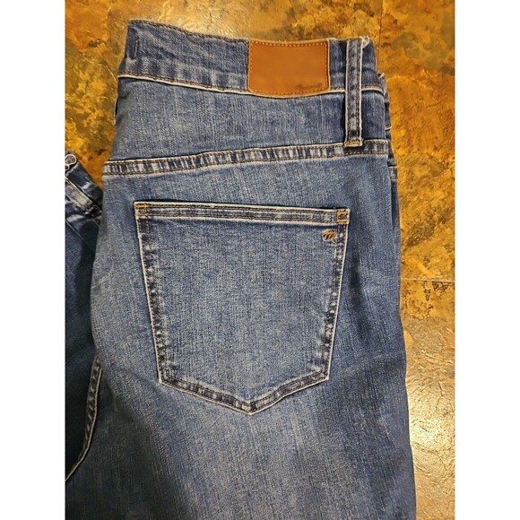 Madewell Denim - Madewell Button Fly high rise skinny jeans size 32 womens stretch raw hem(A1088)